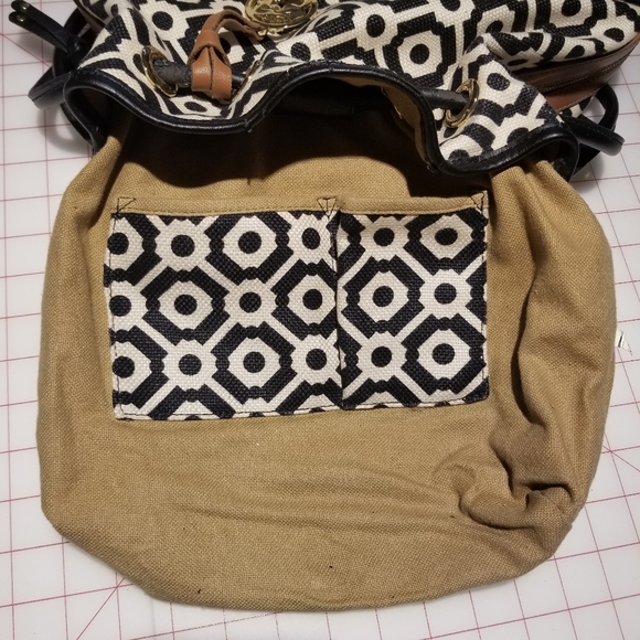Spartina 449 "Pender" Color Block Drawstring Tote - Picture 13 of 16